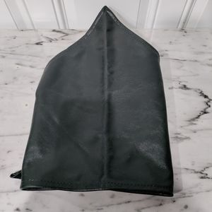 Rude Dog black leather dog bandana